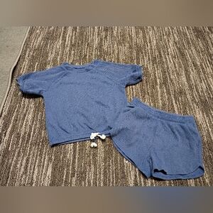 Old Navy Blue Knit Lounge Set Size 3T